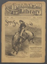 Large Thumbnail For Beadle's Half Dime Library 699 - Simple Sim, the Broncho Buster