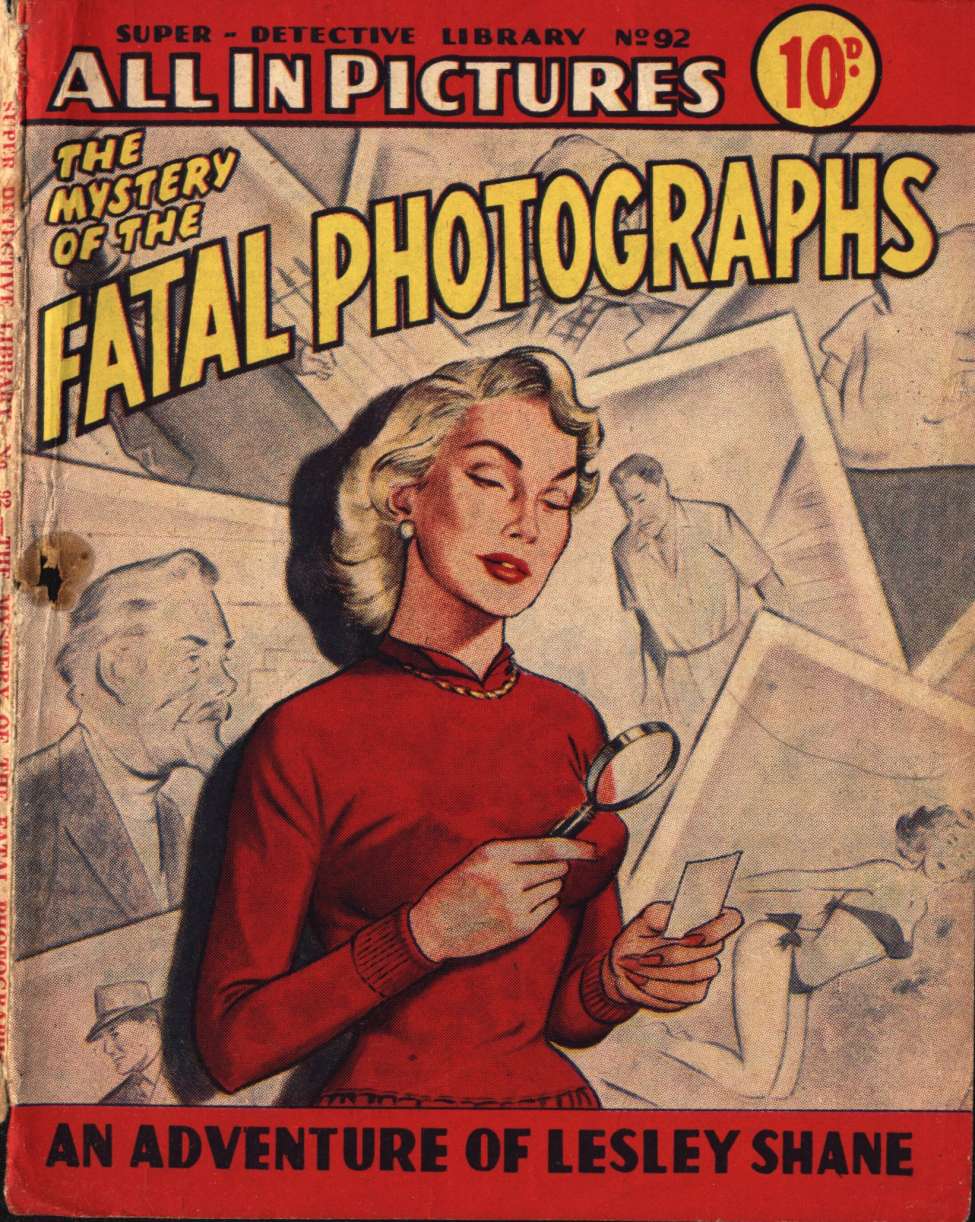 Comic Book Cover For Super Detective Library 92 - The Mystery of the Fatal Photographs