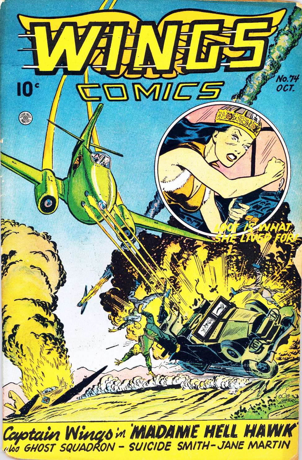 Comic Book Cover For Wings Comics 74 (alt) - Version 3