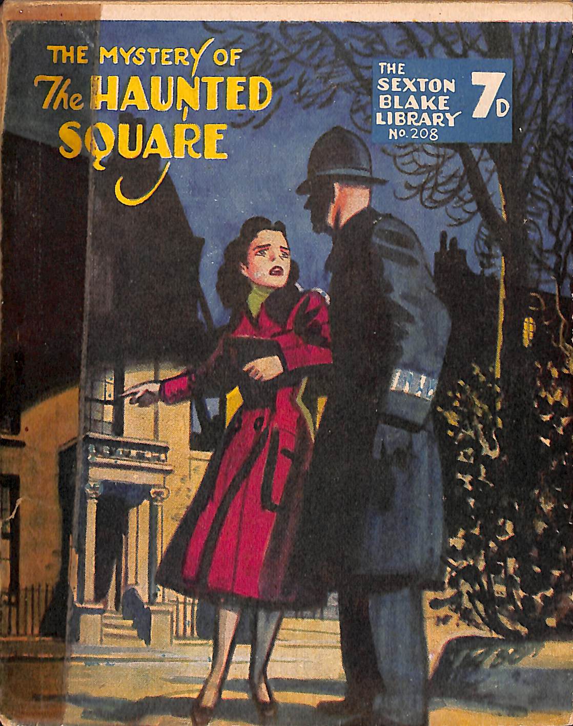 Book Cover For Sexton Blake Library S3 208 - The Mystery of the Haunted Square