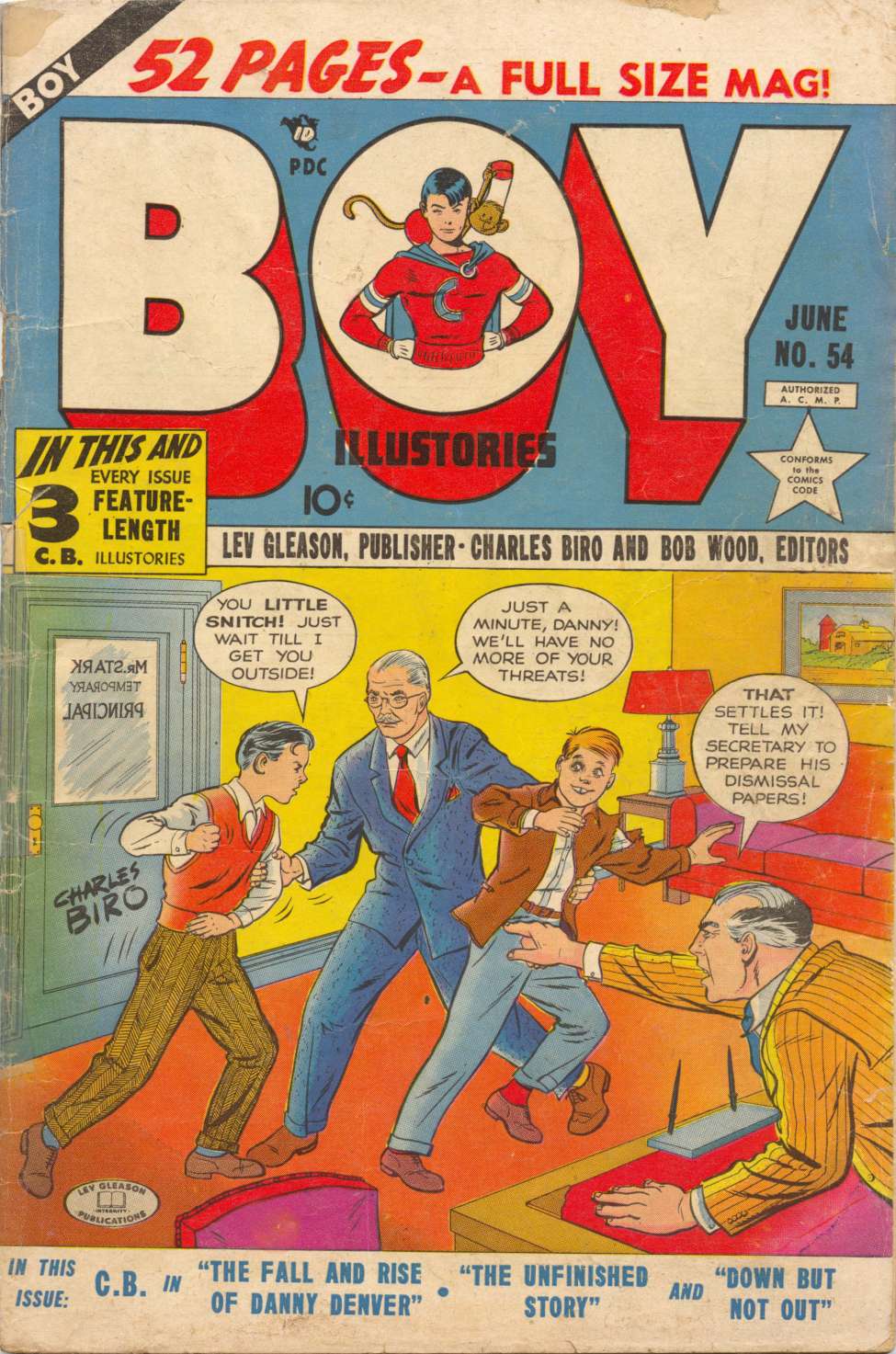 Comic Book Cover For Boy Comics 54 - Version 2