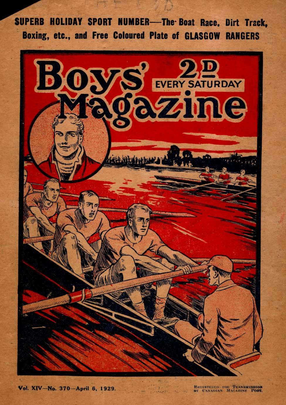 Book Cover For Boys' Magazine 370