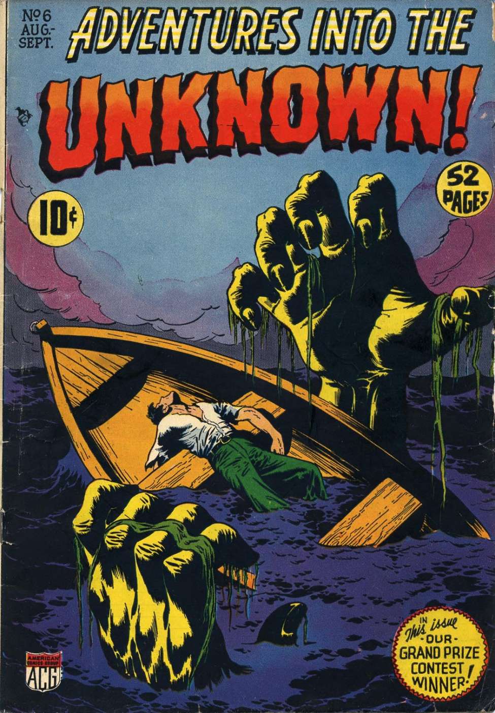 Comic Book Cover For Adventures into the Unknown 6