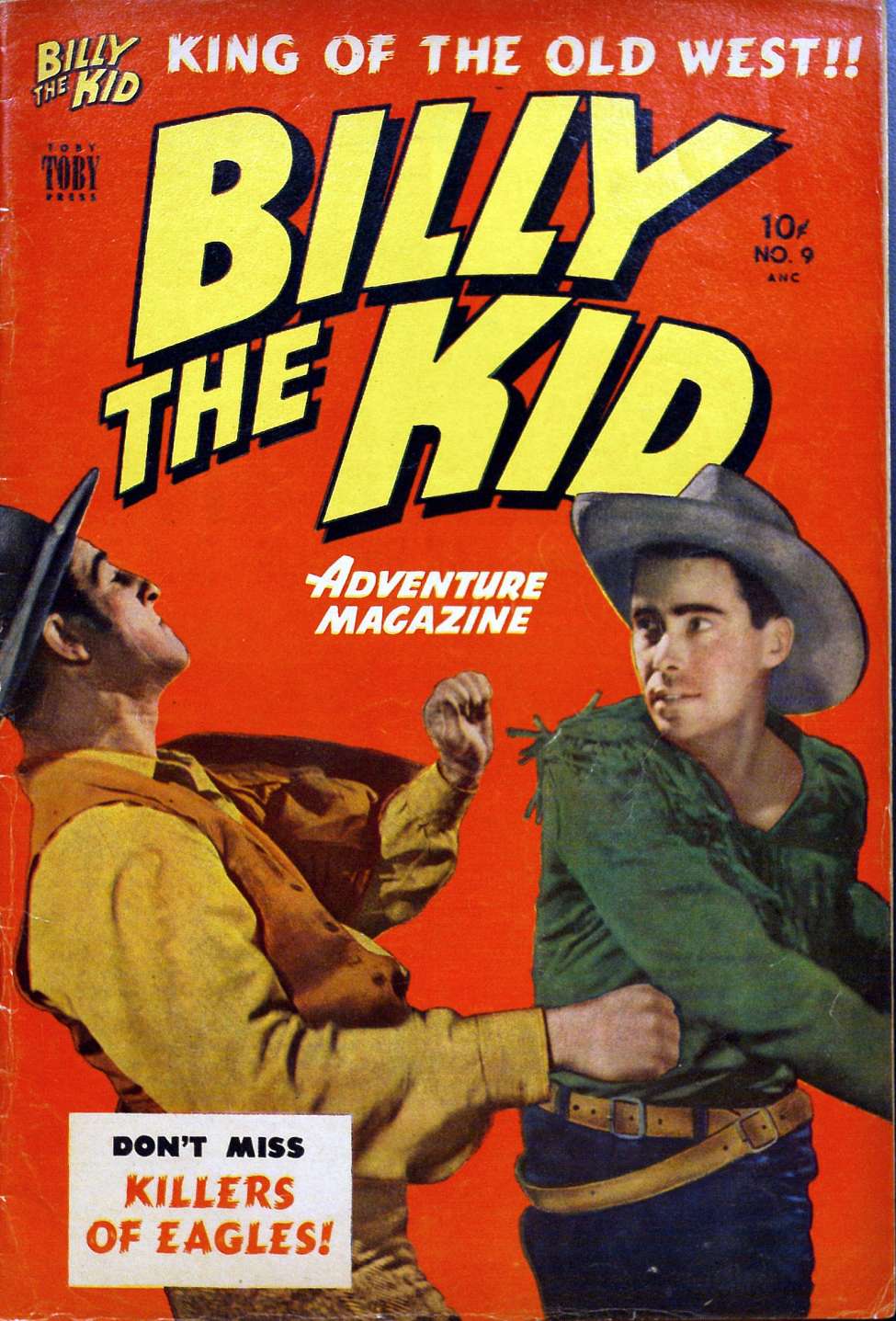 Comic Book Cover For Billy the Kid Adventure Magazine 9