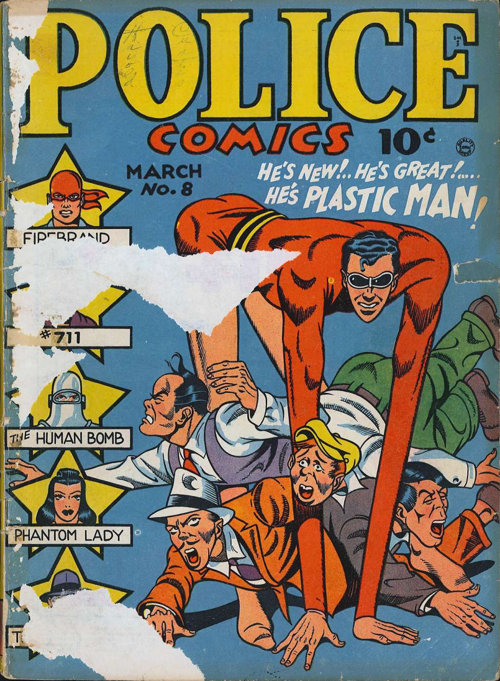 Comic Book Cover For Police Comics 8