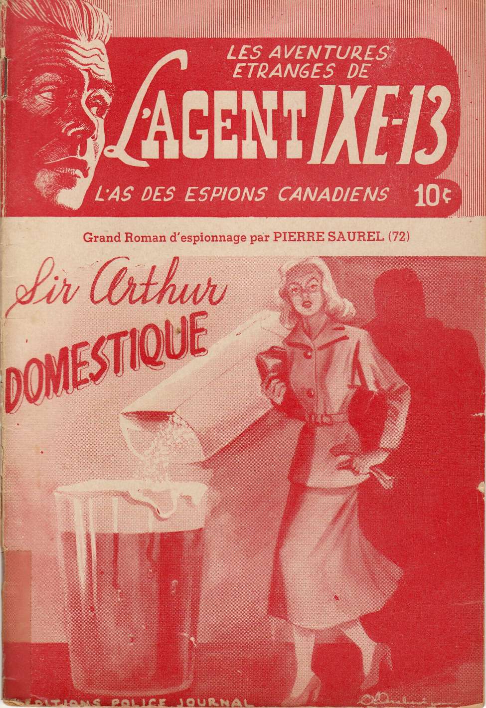 Comic Book Cover For L'Agent IXE-13 v2 72 - Sir Arthur domestique