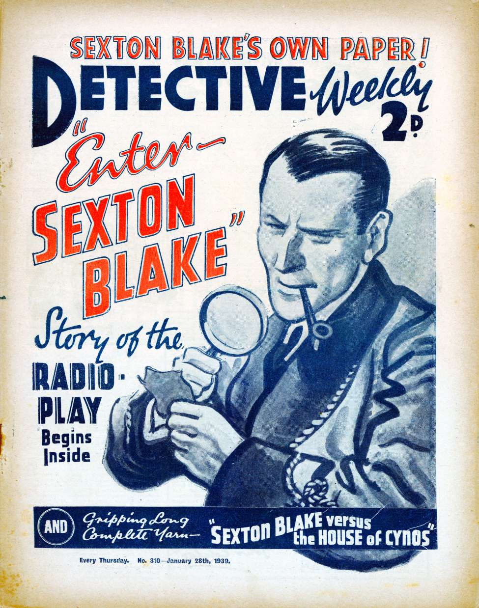 Book Cover For Detective Weekly 310 - Enter Sexton Blake