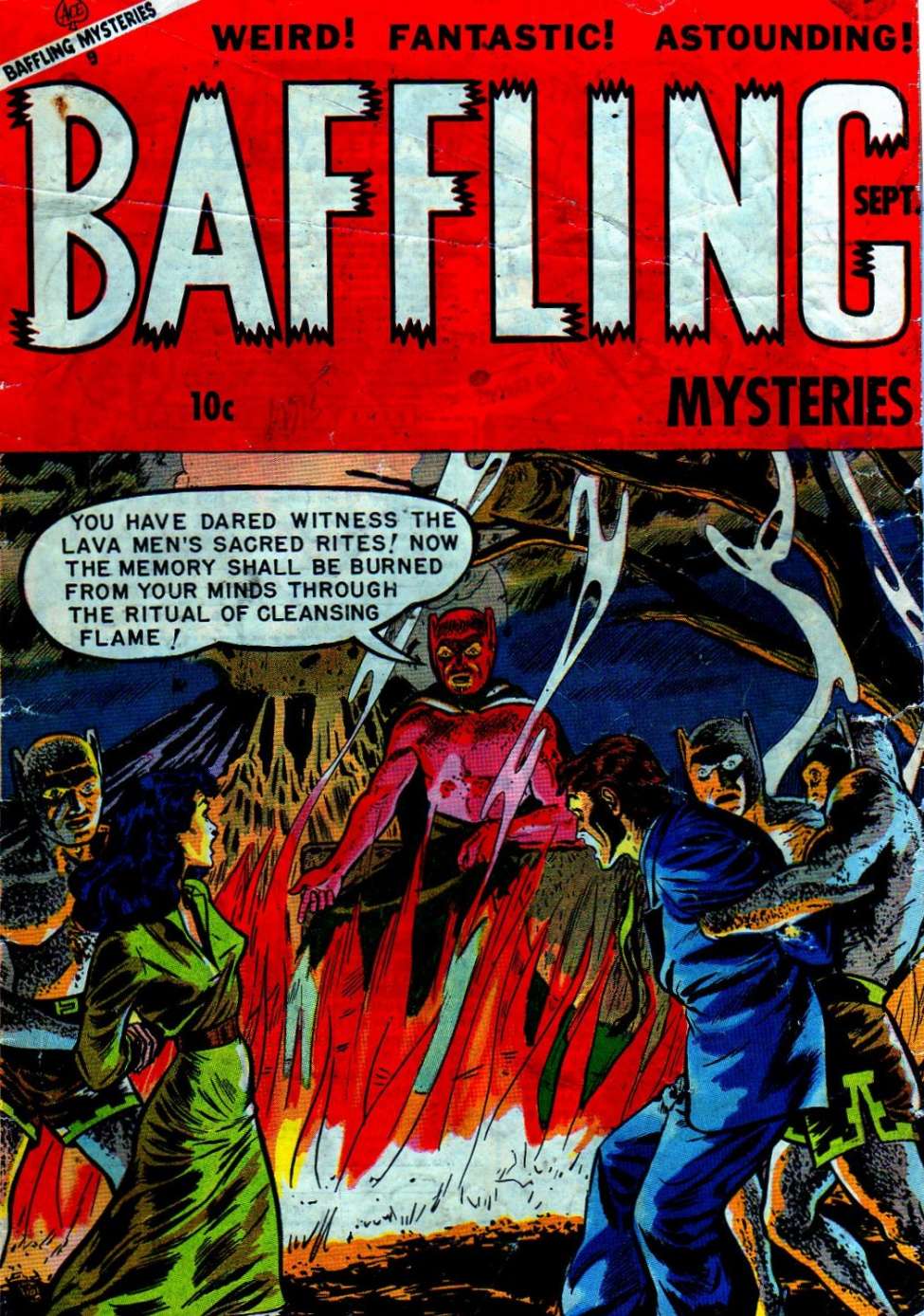Comic Book Cover For Baffling Mysteries 17