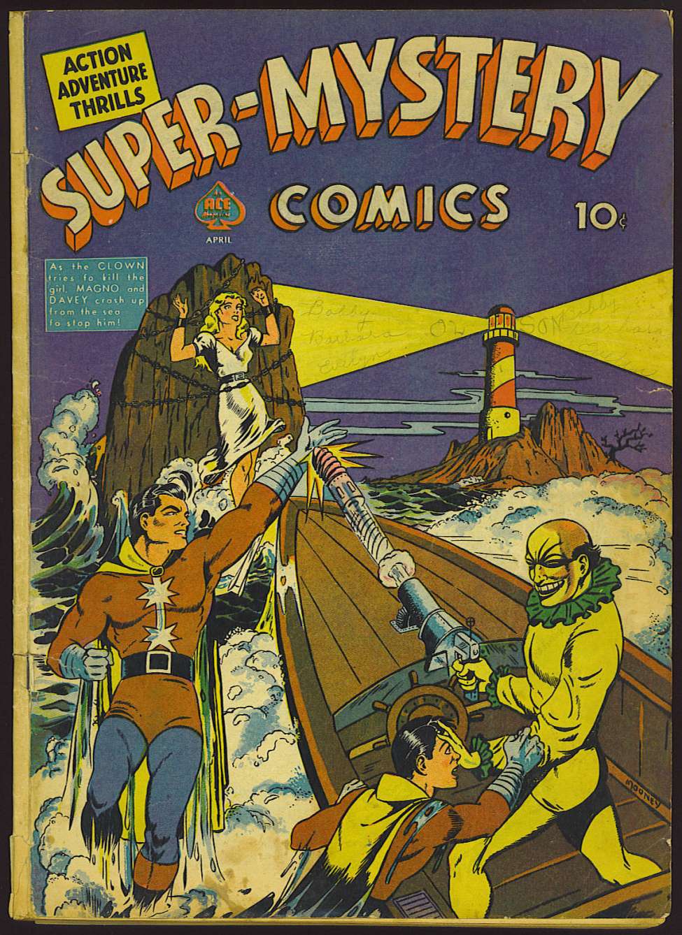 Book Cover For Super-Mystery Comics v2 1 - Version 1