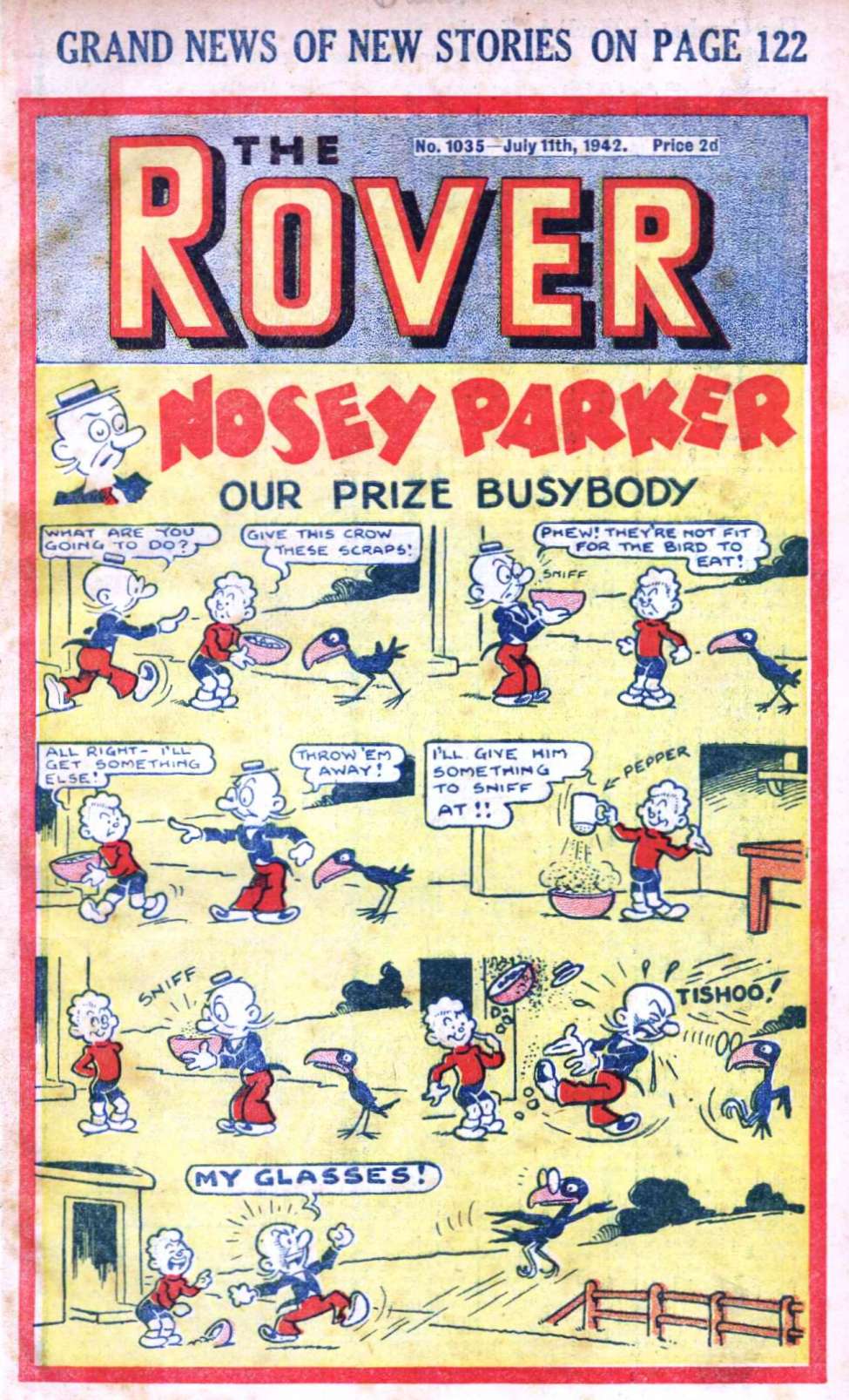 Comic Book Cover For The Rover 1035