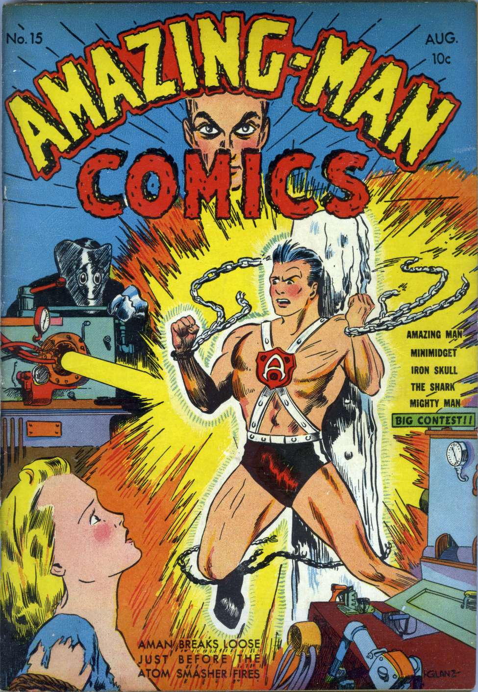 Book Cover For Amazing Man Comics 15 - Version 2