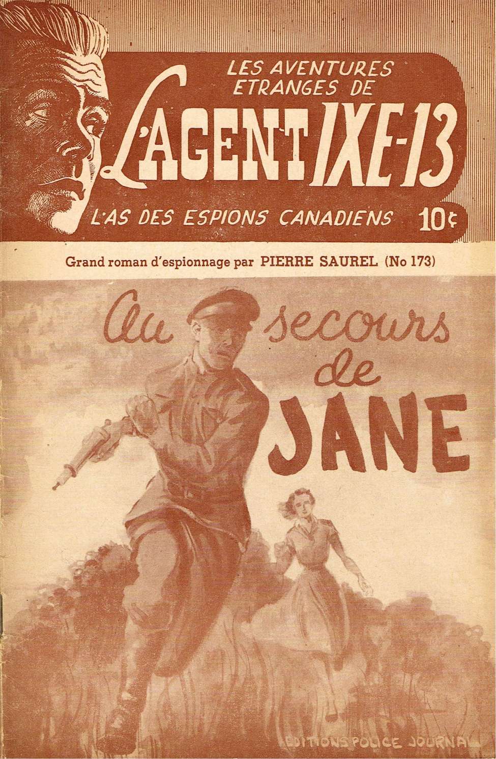 Comic Book Cover For L'Agent IXE-13 v2 173 - Au secours de Jane