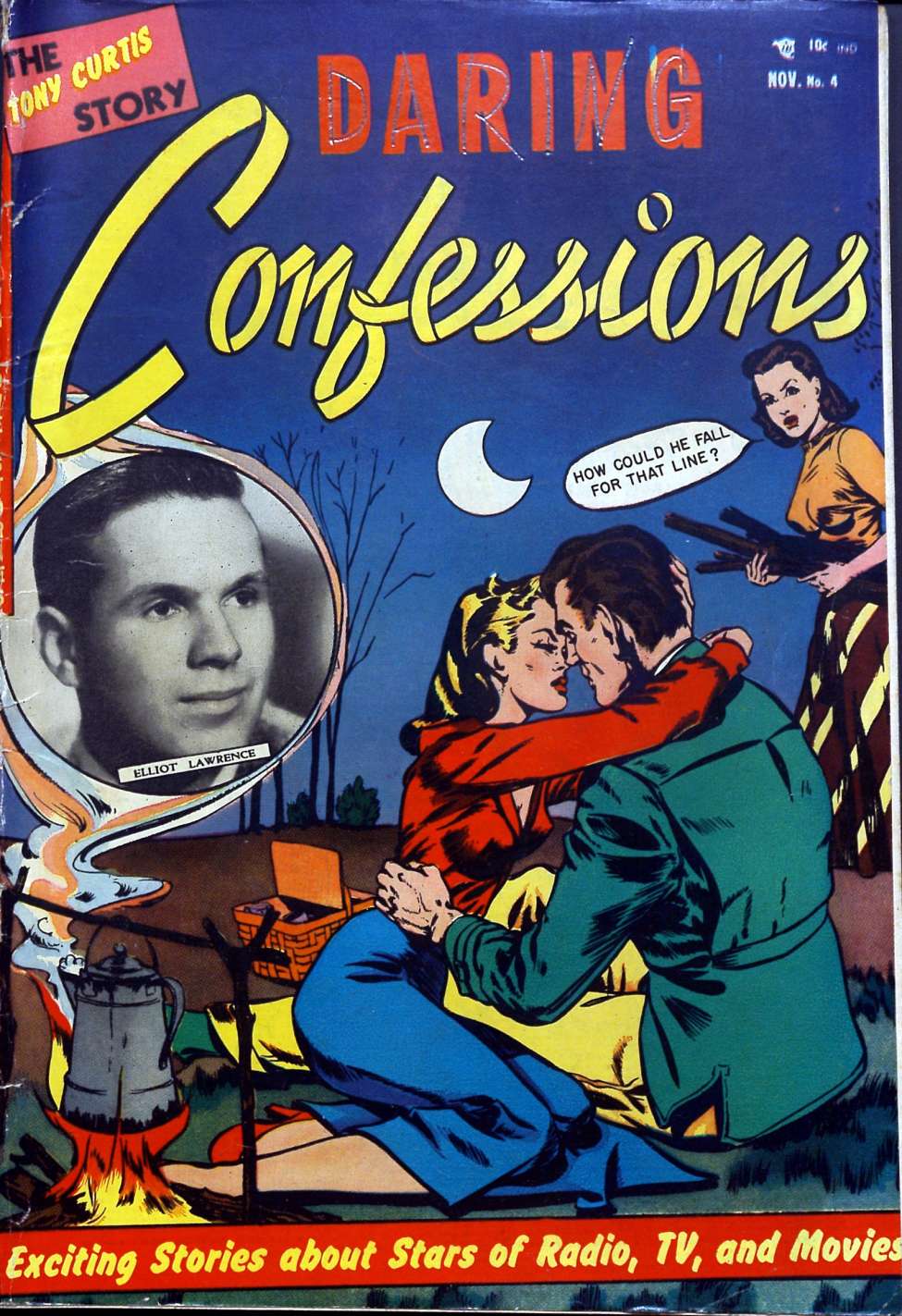 Comic Book Cover For Daring Confessions 4