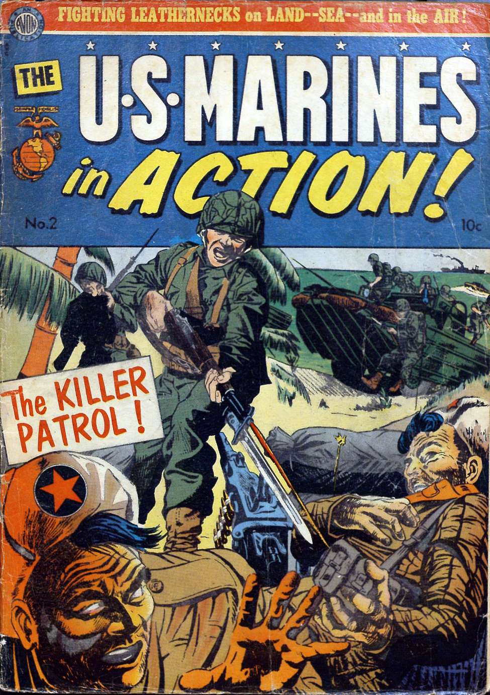 Comic Book Cover For U.S. Marines in Action 2