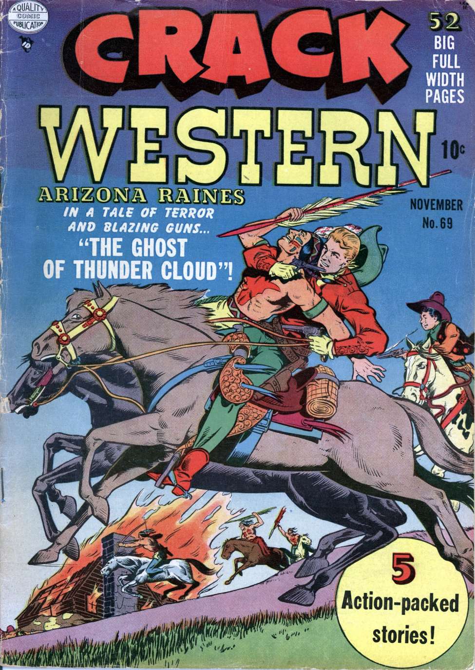 Comic Book Cover For Crack Western 69 (alt) - Version 2