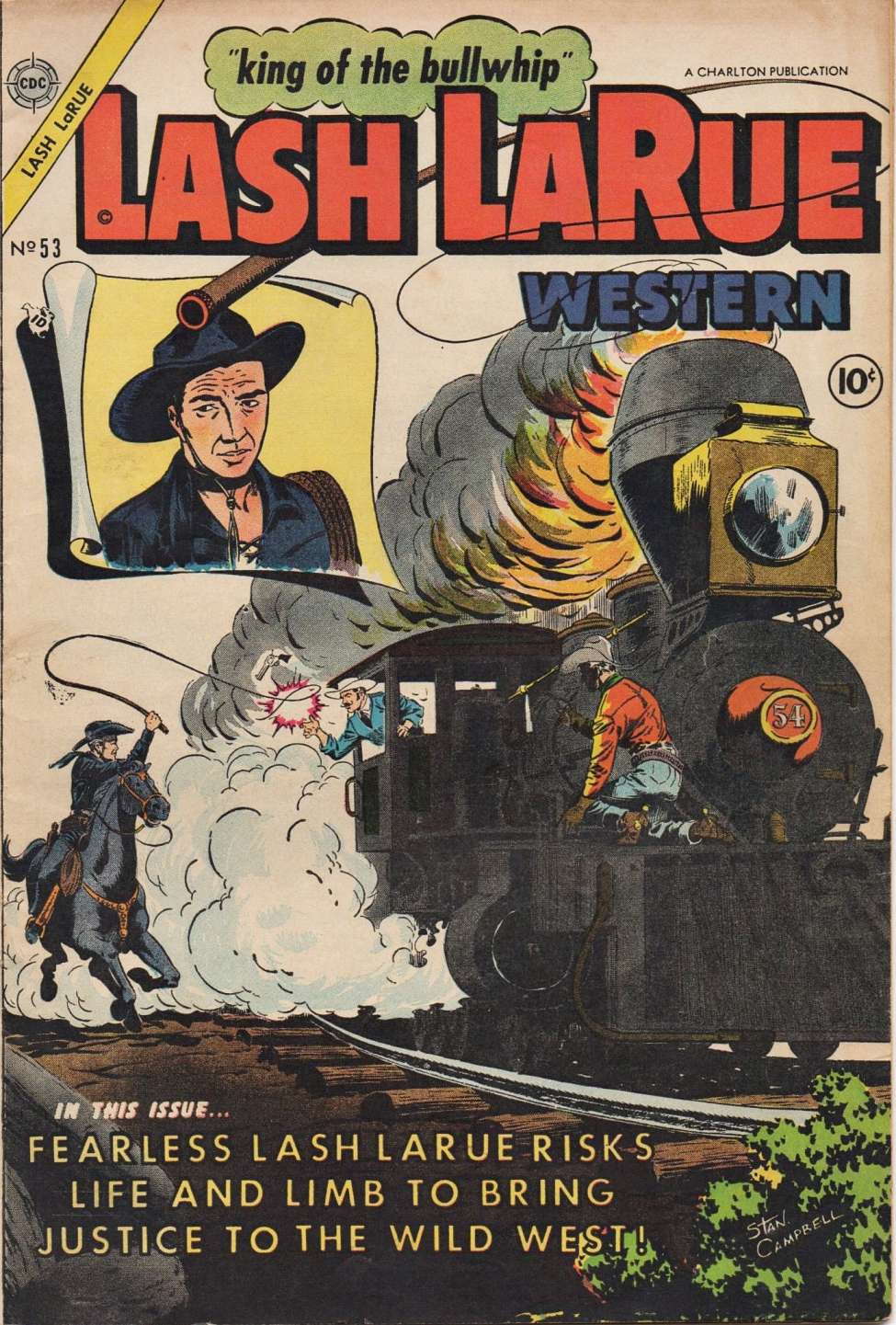 Comic Book Cover For Lash LaRue Western 53