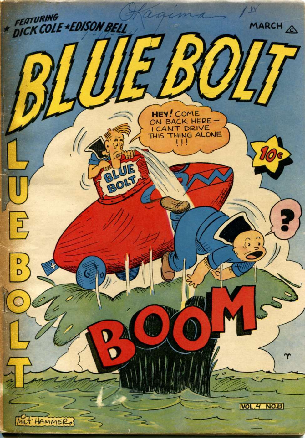 Comic Book Cover For Blue Bolt v4 8