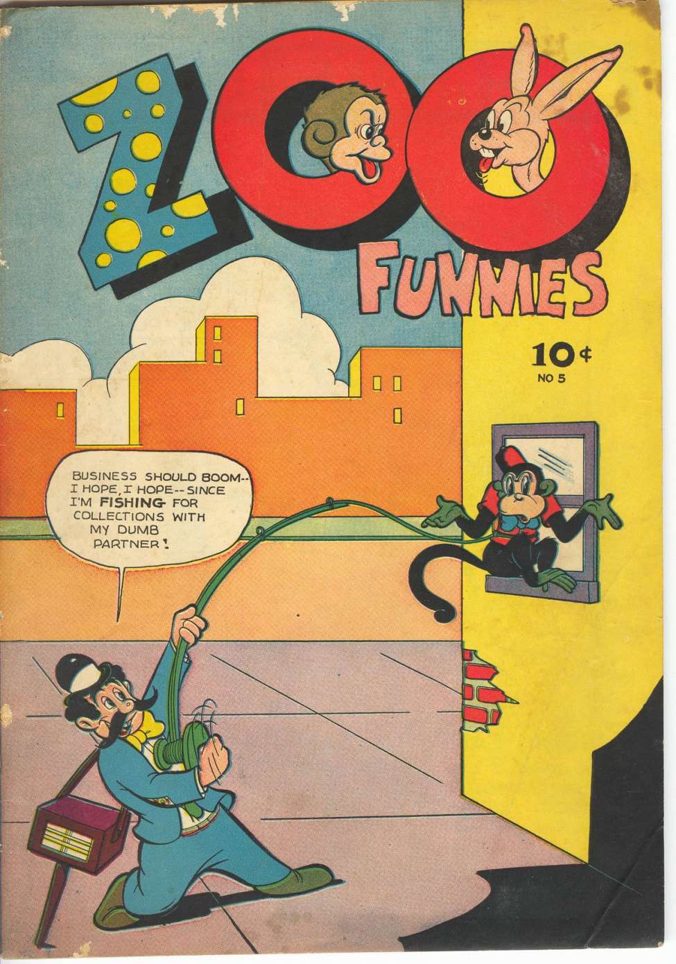 Comic Book Cover For Zoo Funnies v1 5
