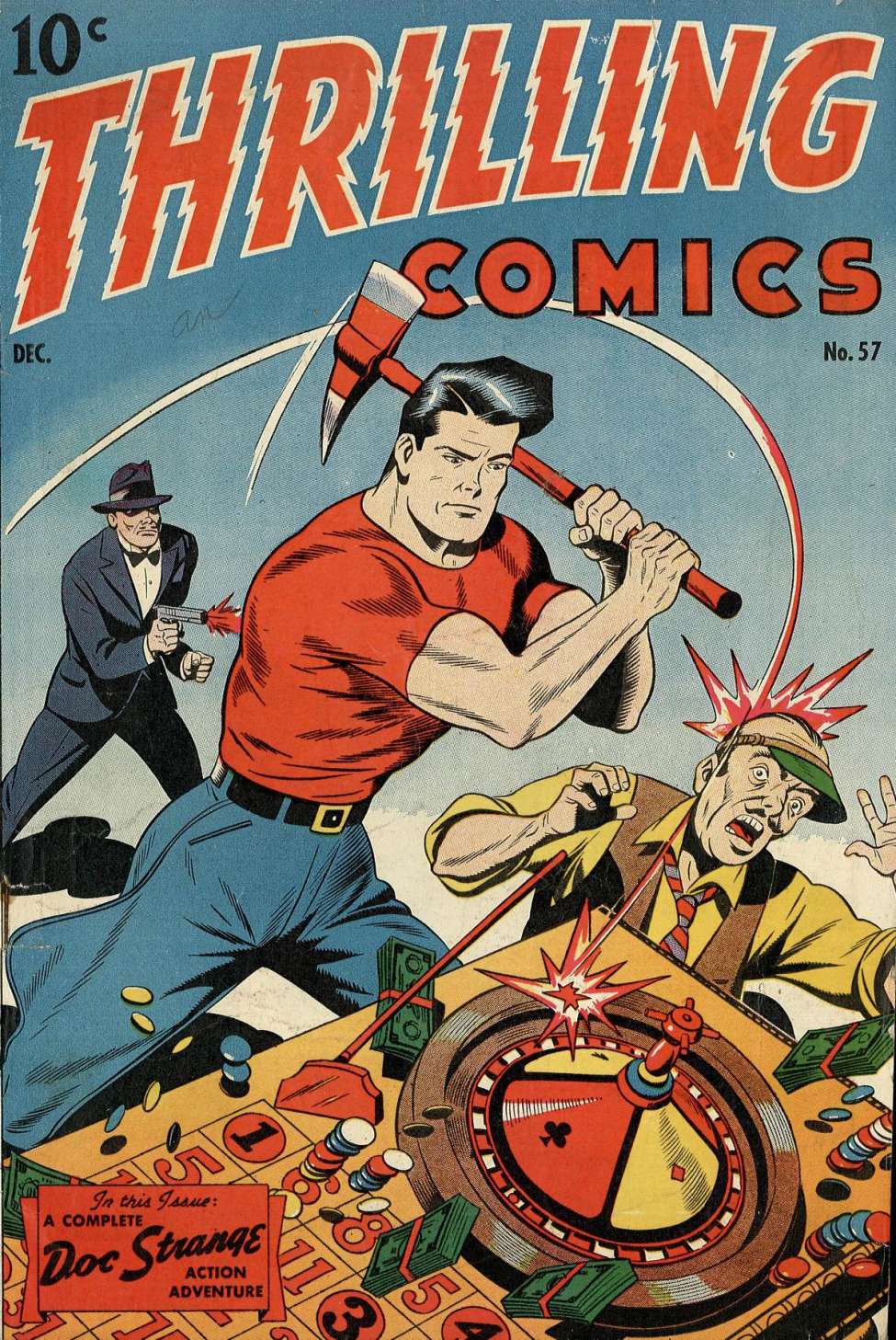 Comic Book Cover For Thrilling Comics 57
