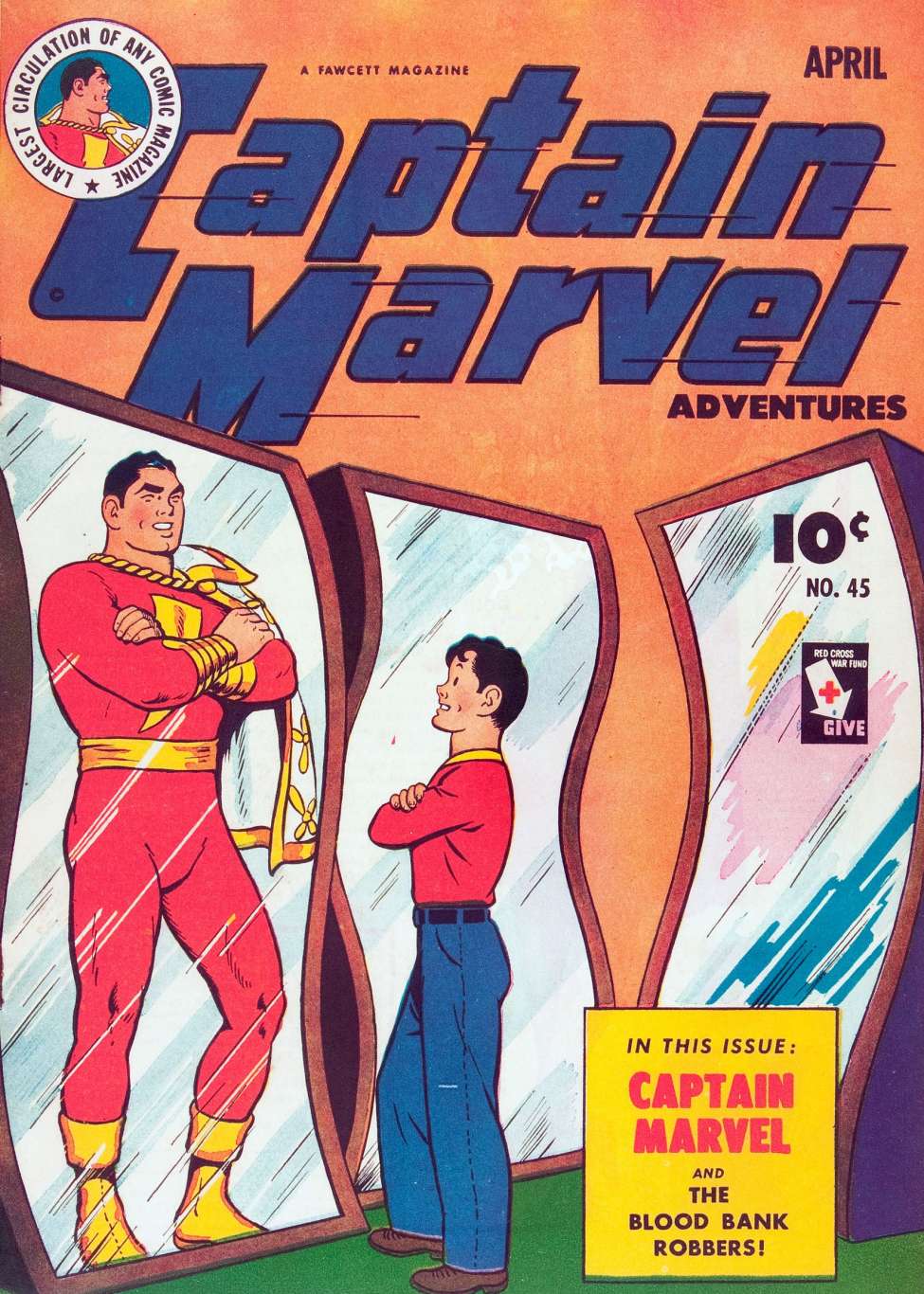 Comic Book Cover For Captain Marvel Adventures 45
