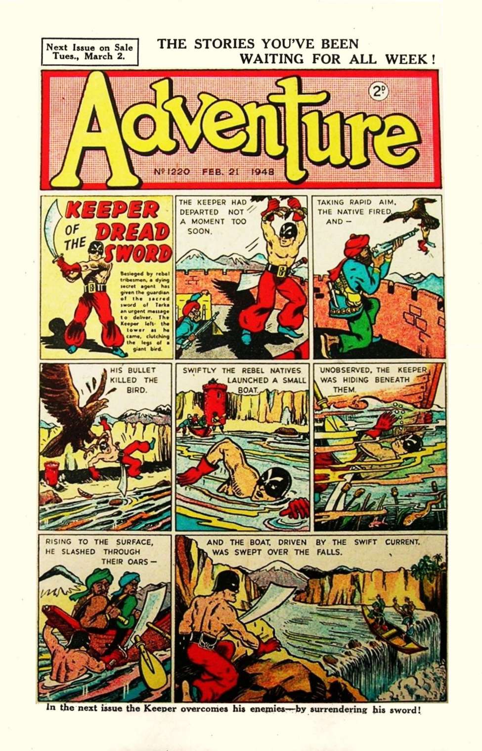 Comic Book Cover For Adventure 1220