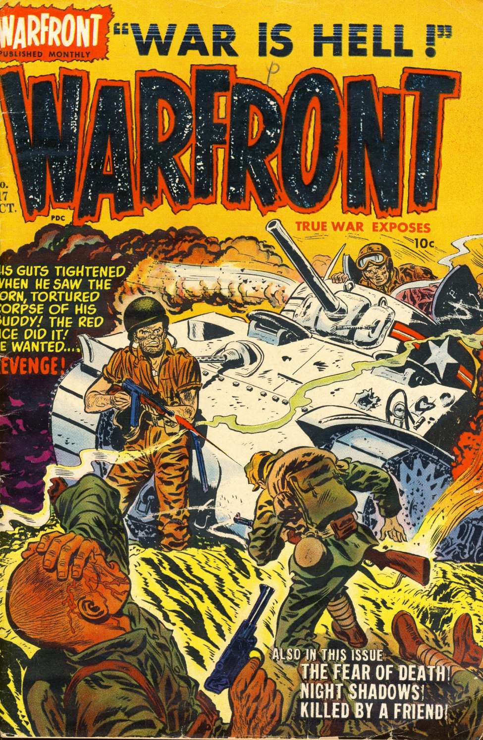 Comic Book Cover For Warfront 17 - Version 1