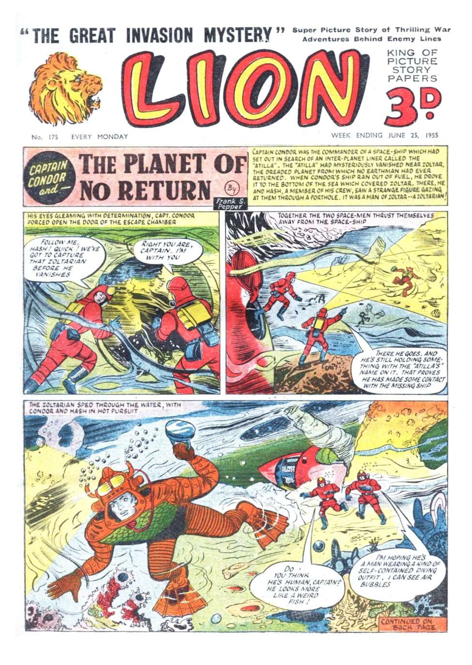 Comic Book Cover For Lion 175