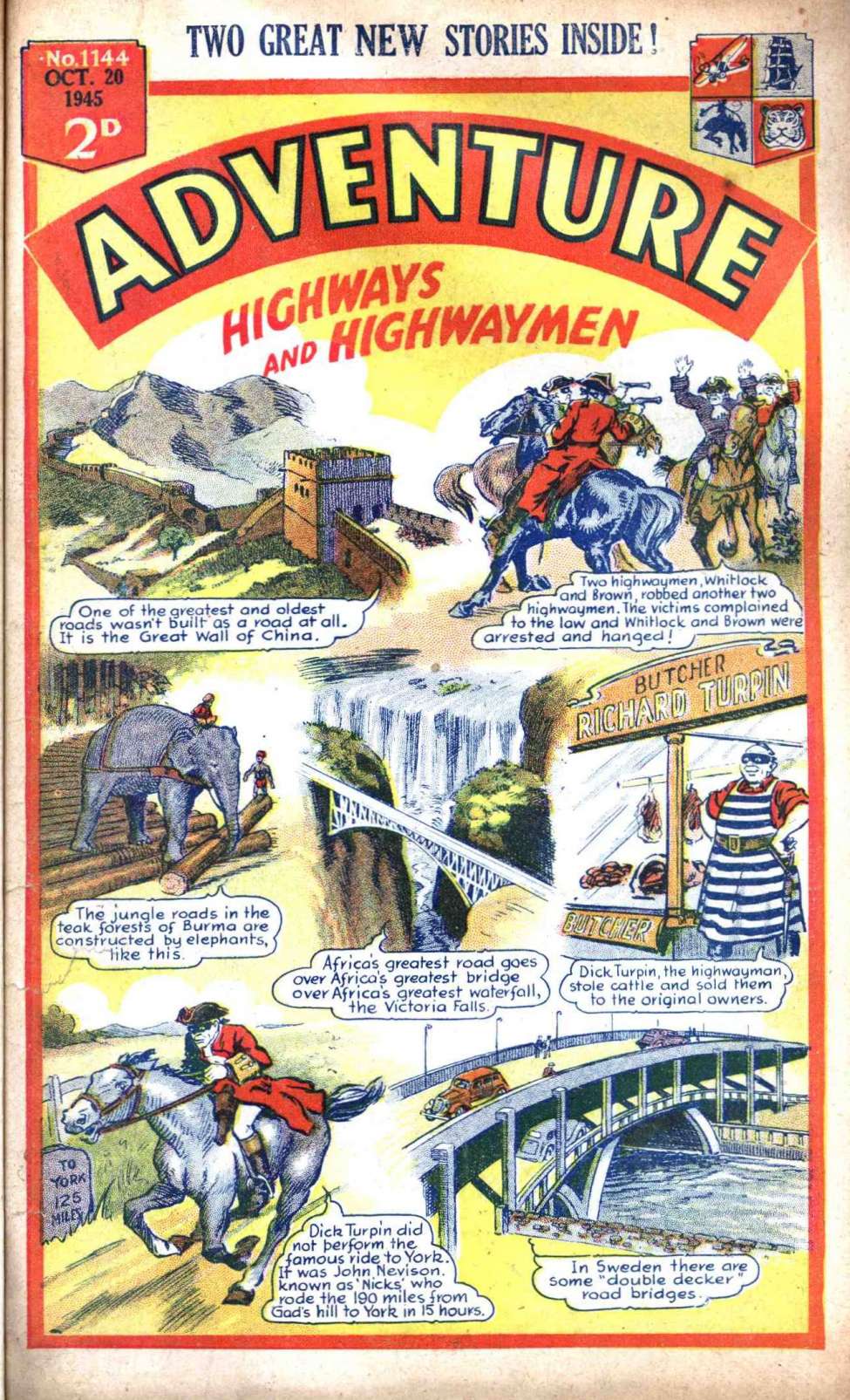 Comic Book Cover For Adventure 1144