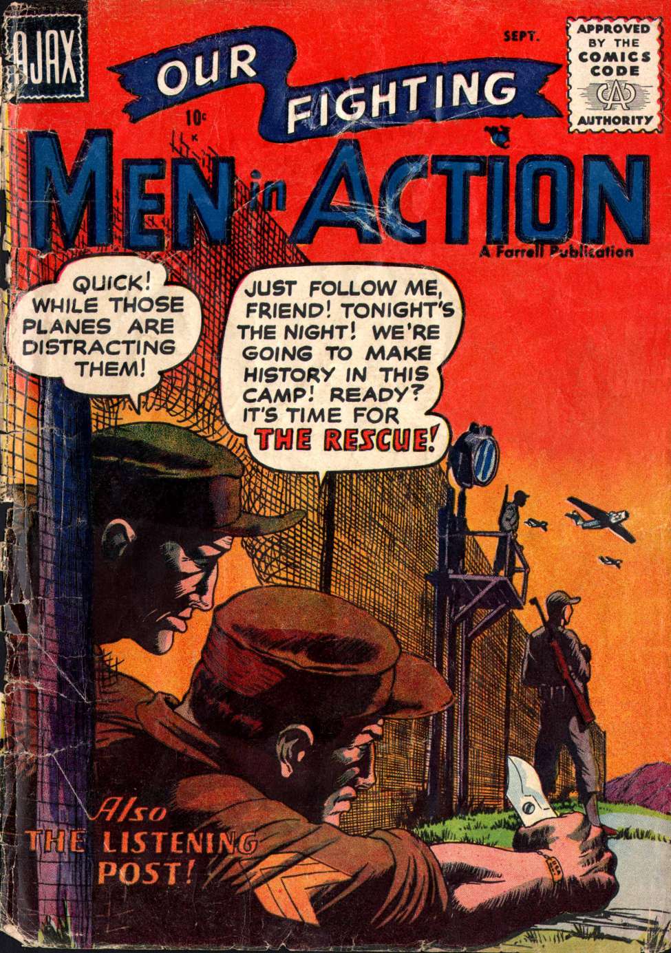 Comic Book Cover For Men in Action 3