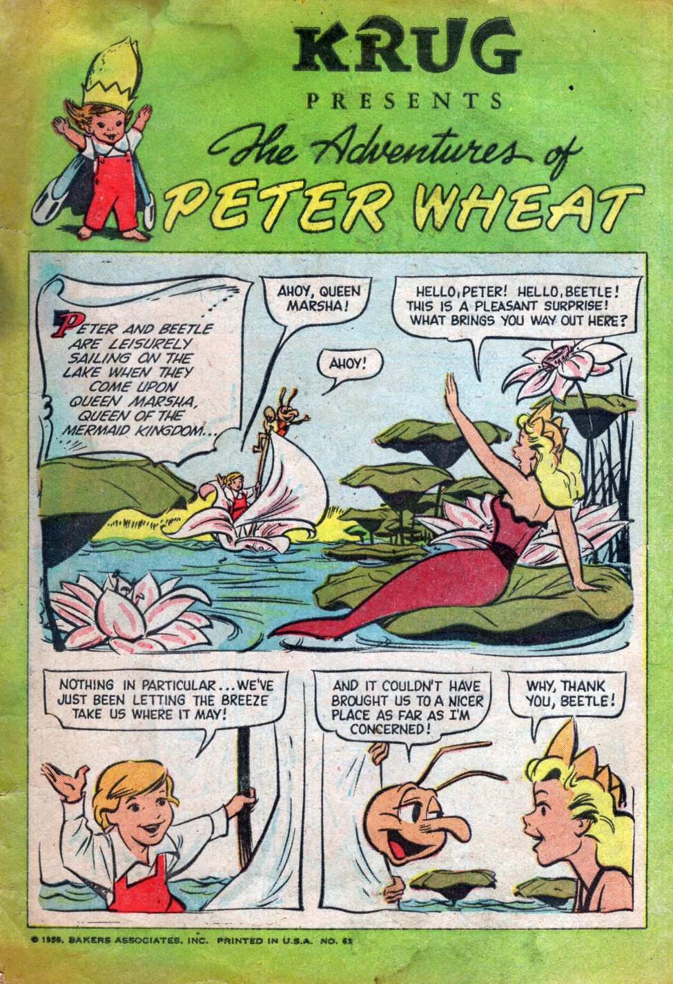 Comic Book Cover For The Adventures of Peter Wheat 63
