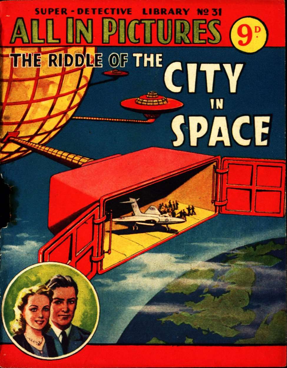 Comic Book Cover For Super Detective Library 31 - The Riddle of the City in Space