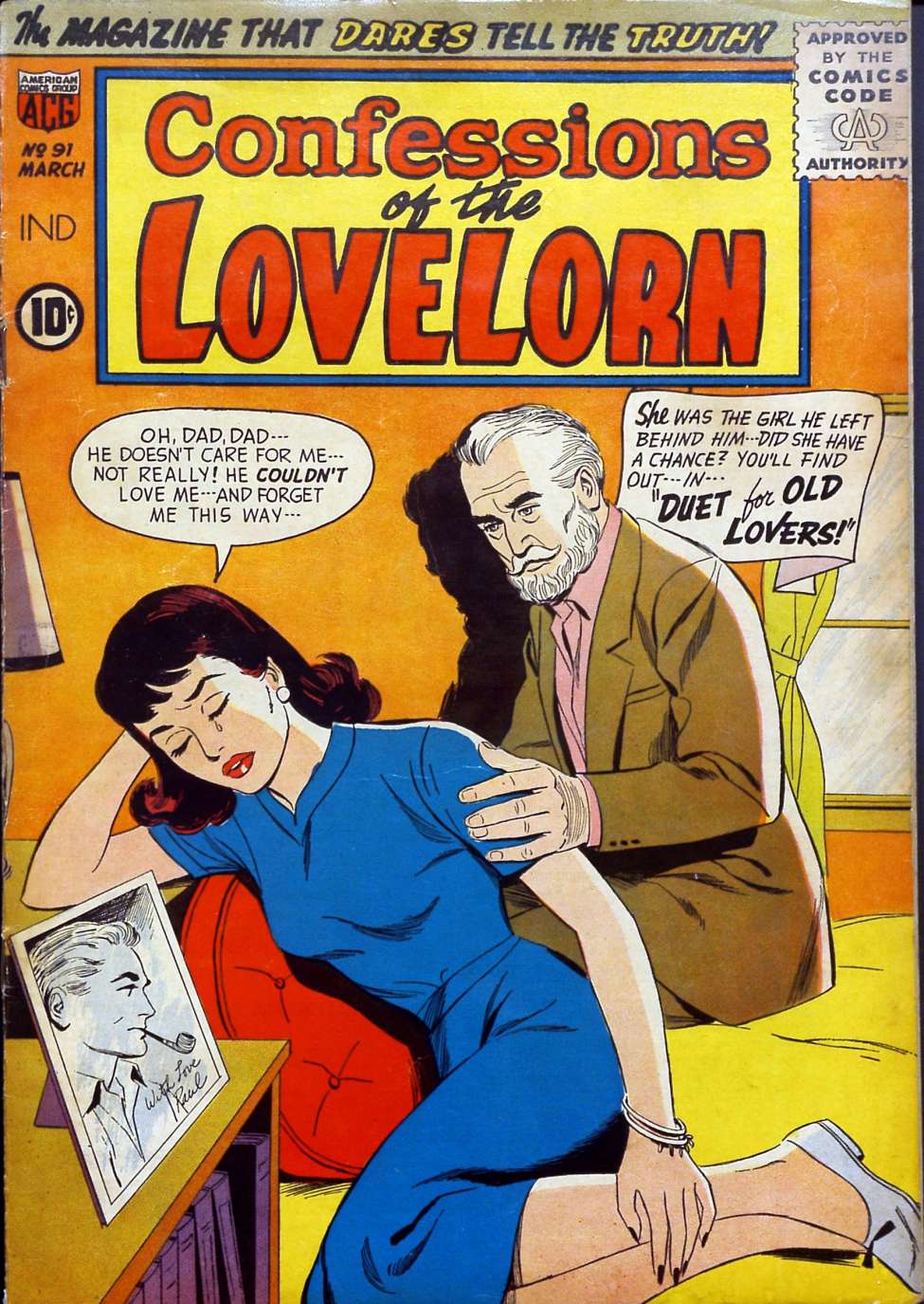 Comic Book Cover For Confessions of the Lovelorn 91