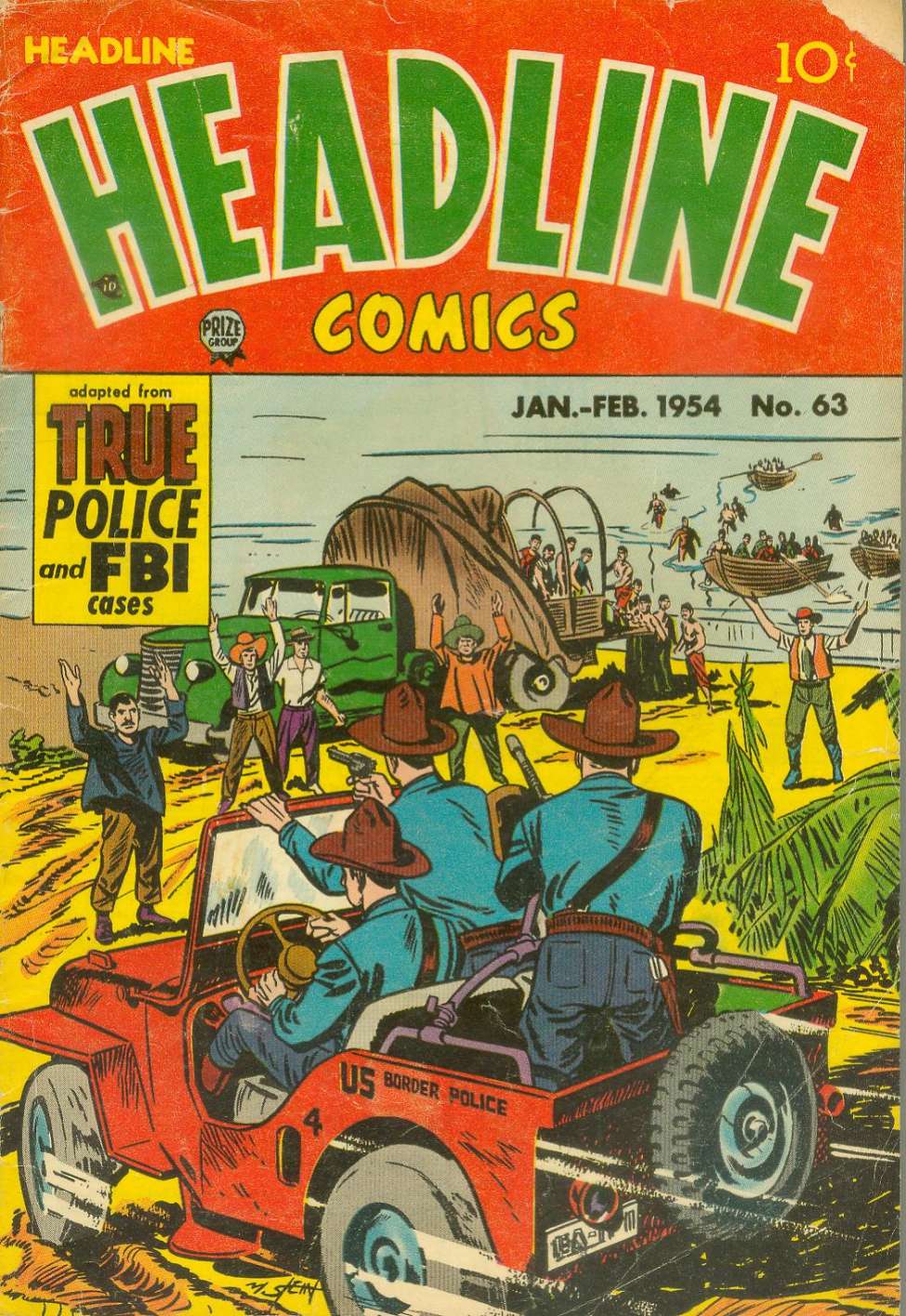 Comic Book Cover For Headline Comics 63