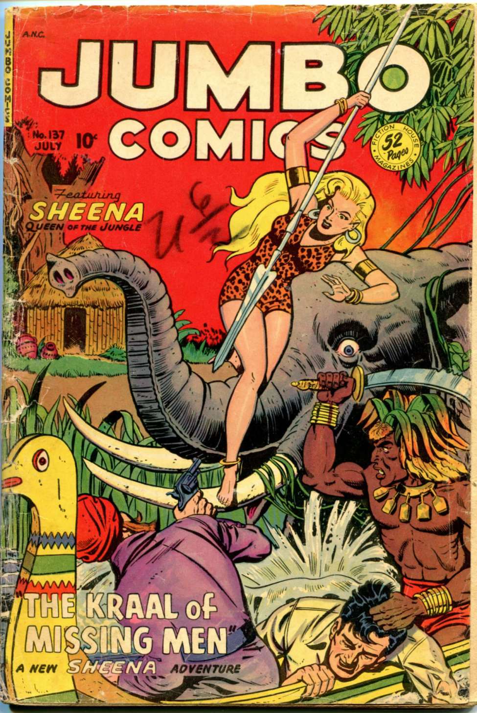 Comic Book Cover For Jumbo Comics 137