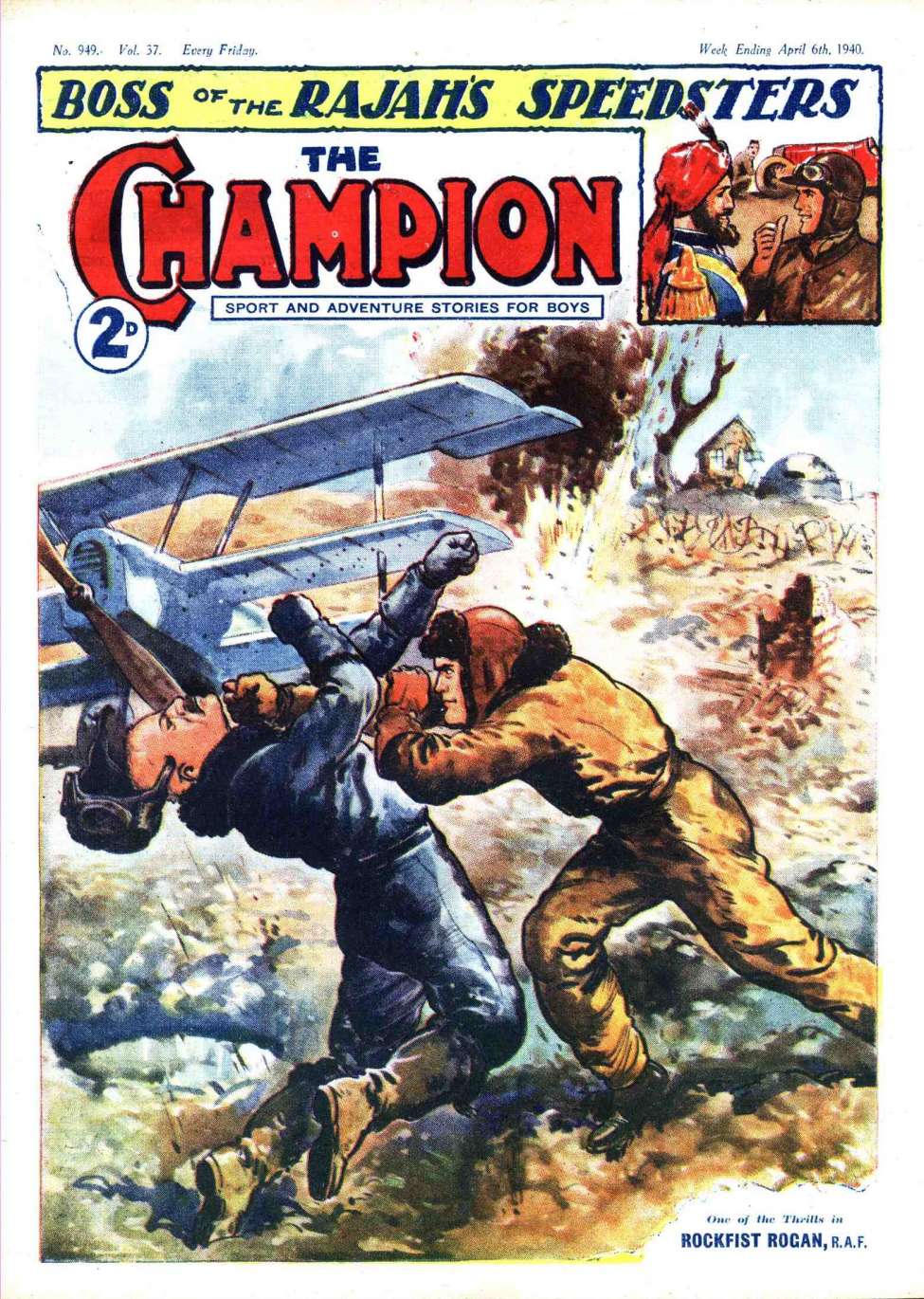 Comic Book Cover For The Champion 949
