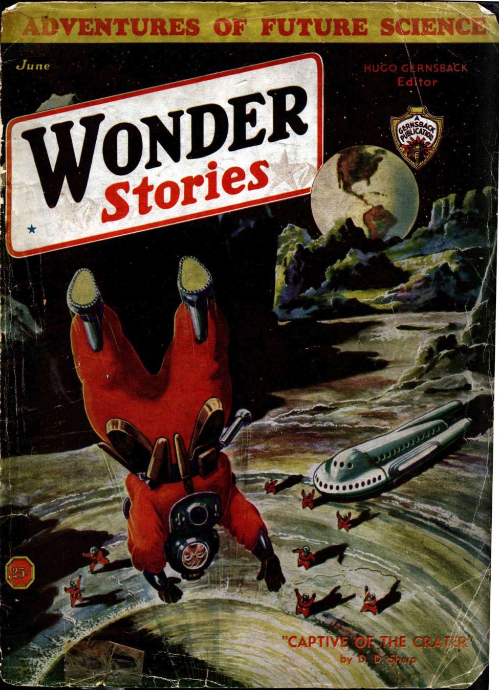 Book Cover For Wonder Stories v5 1 - The Radio Terror - Eugène Thébault