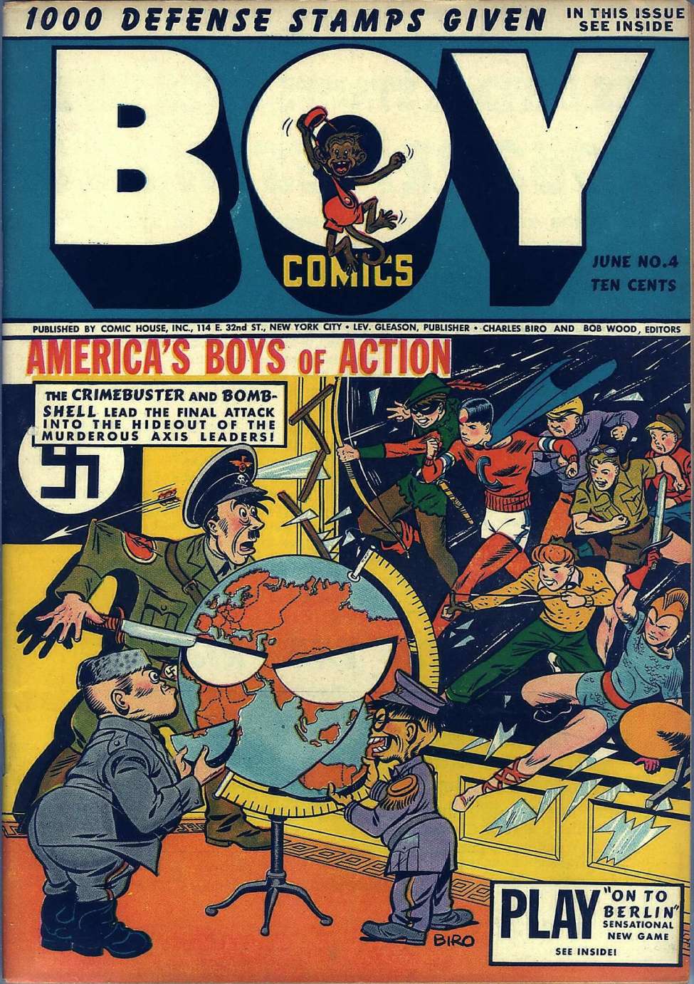 Book Cover For Boy Comics 4 (2 fiche)
