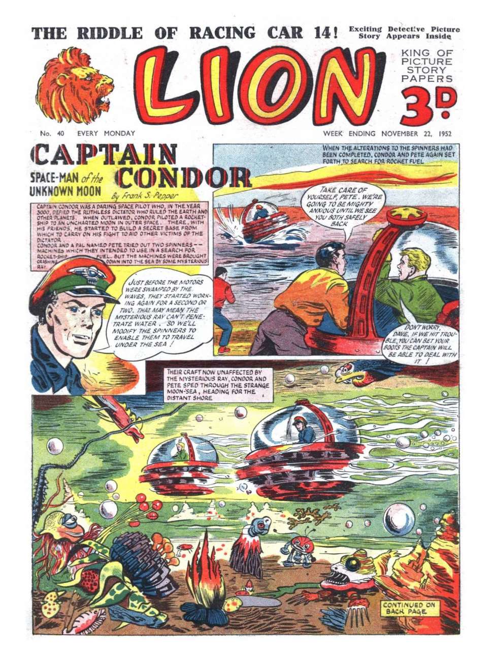 Comic Book Cover For Lion 40