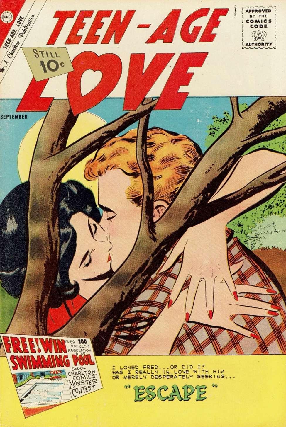 Comic Book Cover For Teen-Age Love 22
