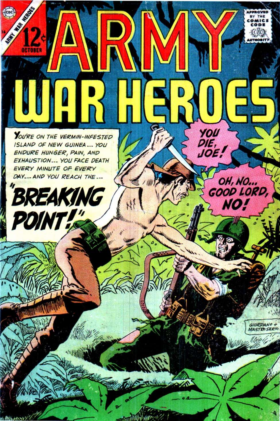 Comic Book Cover For Army War Heroes 16 - Version 1