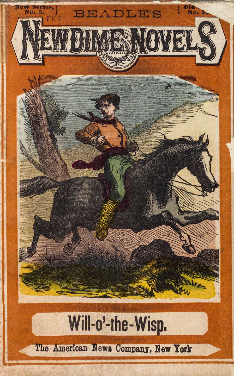 Book Cover For Beadle's New Dime Novels 3 - Will-o'-the-Wisp