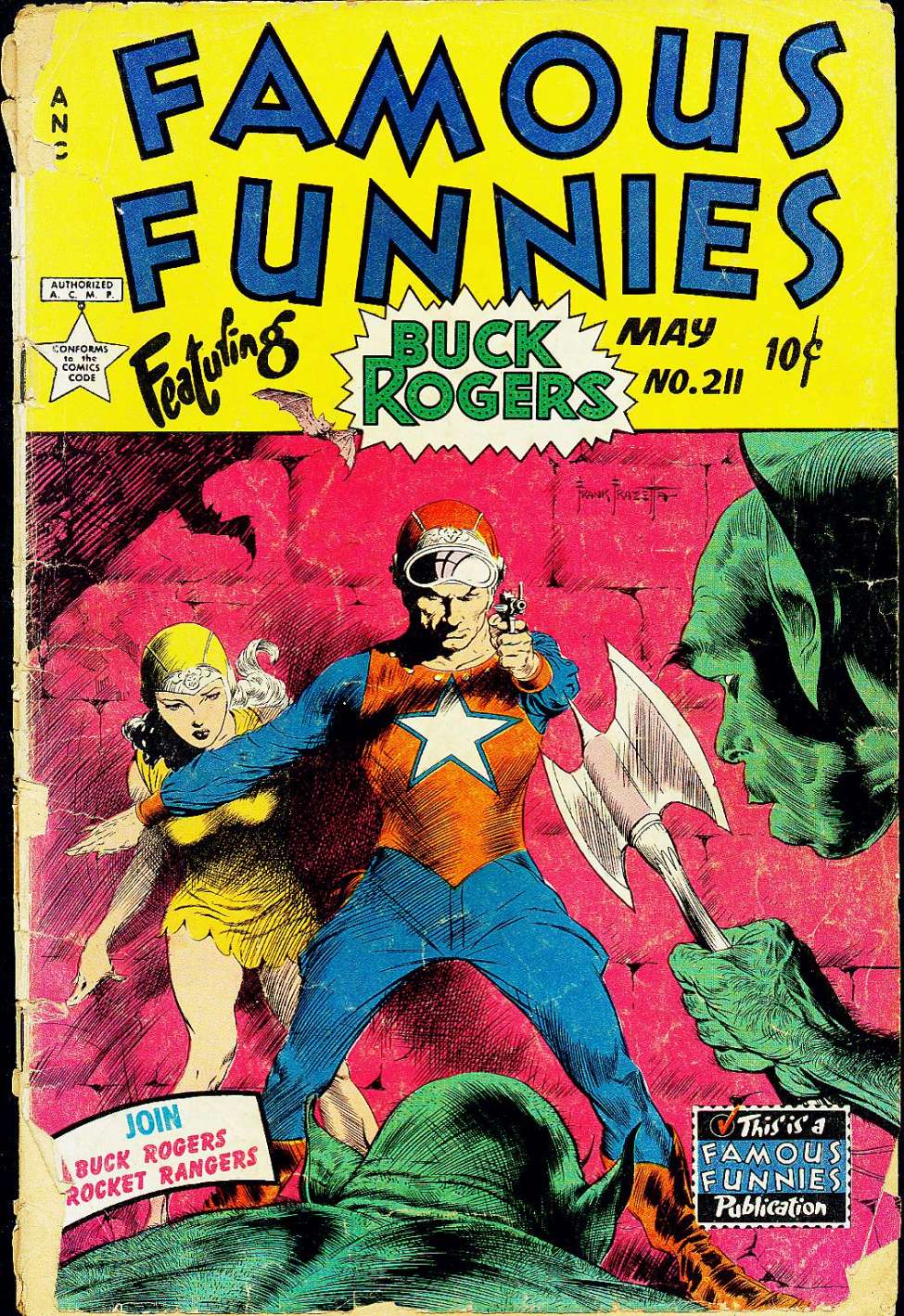 Comic Book Cover For Famous Funnies 211