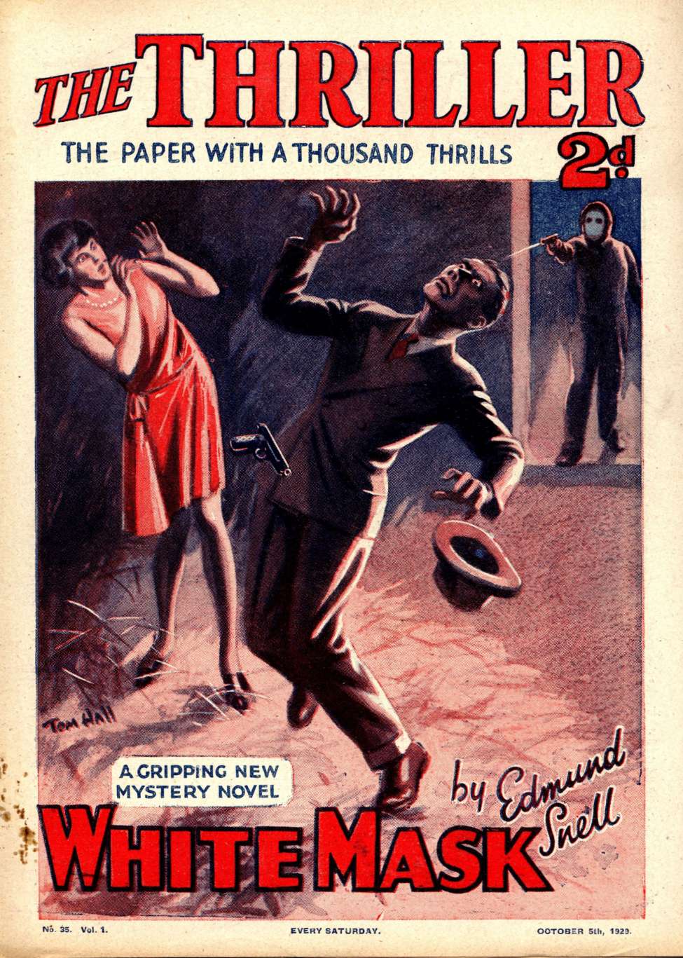 Comic Book Cover For The Thriller 35