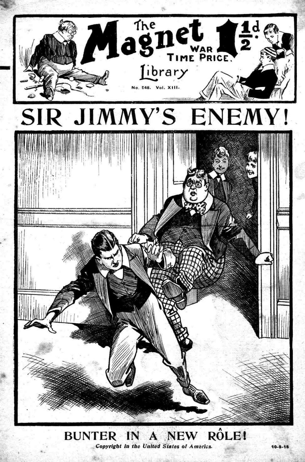 Book Cover For The Magnet 548 - Sir Jimmy's Enemy!