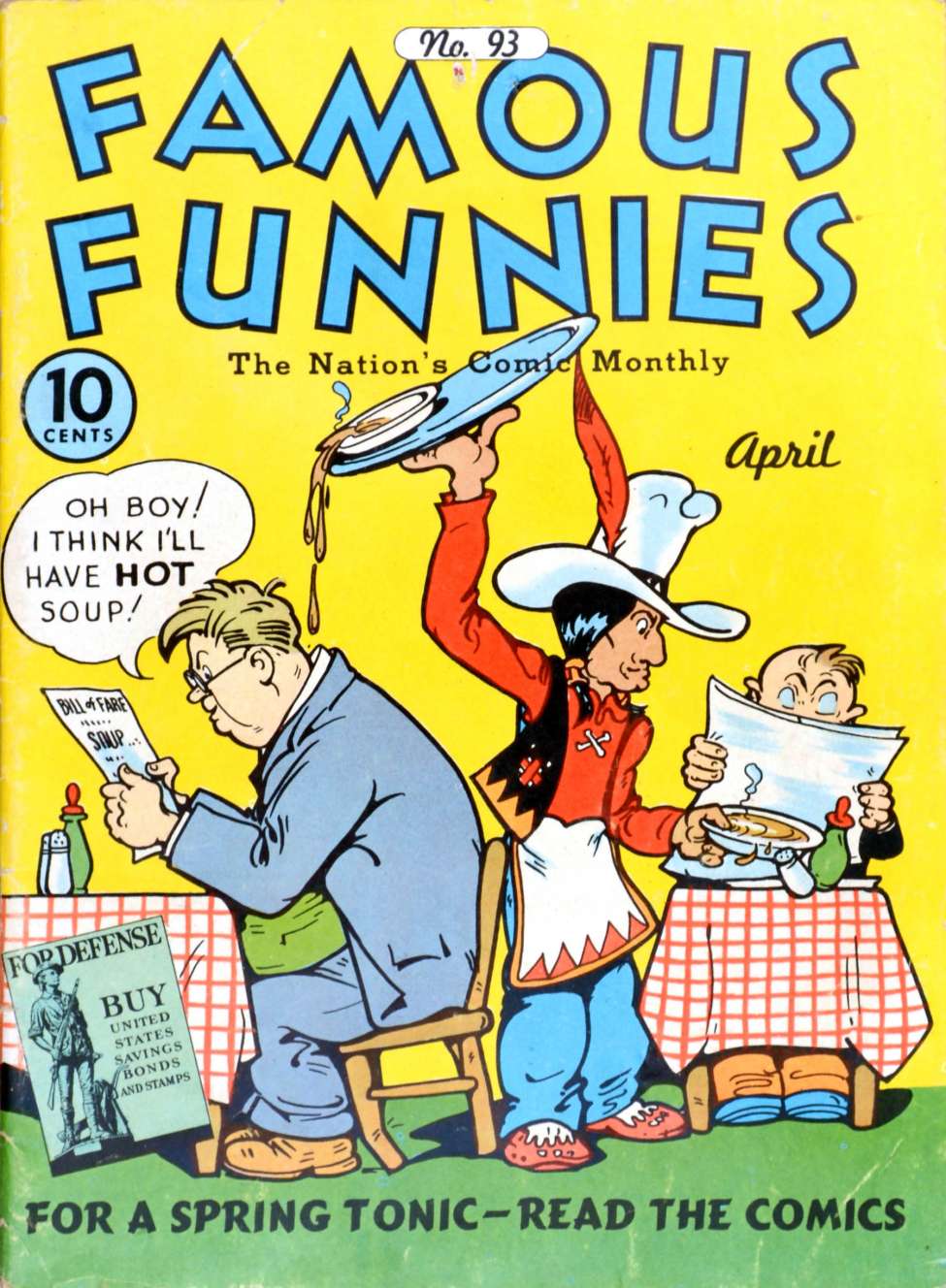 Comic Book Cover For Famous Funnies 93