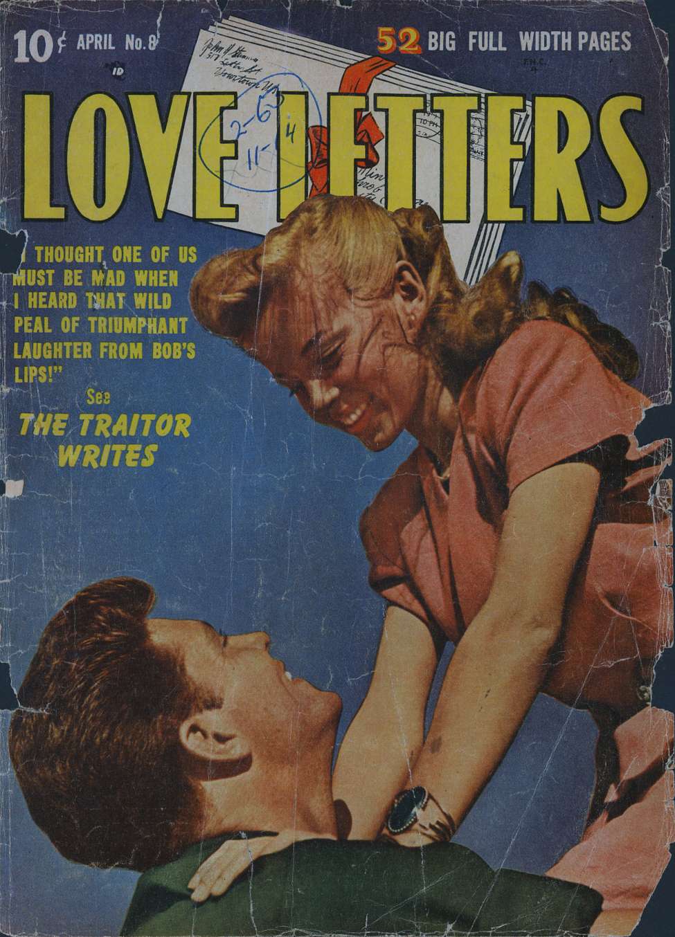 Comic Book Cover For Love Letters 8 - Version 1