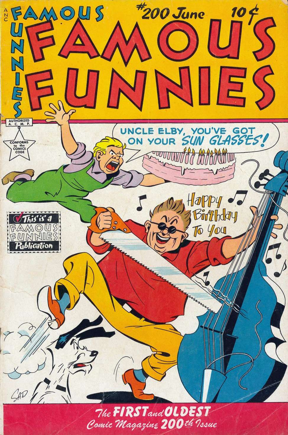 Book Cover For Famous Funnies 200