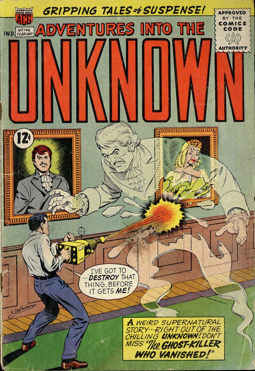 Comic Book Cover For Adventures into the Unknown 146