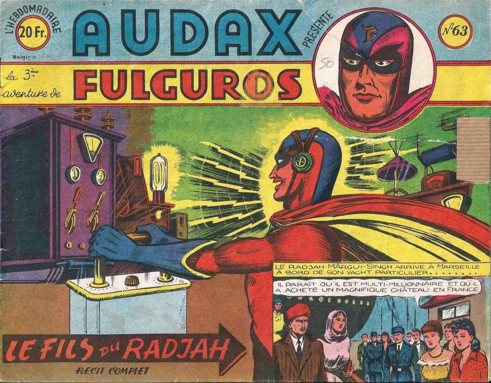 Book Cover For Fulguros 63 - Le Fils du Radjah