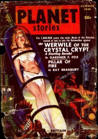 Large Thumbnail For Planet Stories v3 11 - Werwile of the Crystal Crypt - Gardner F. Fox